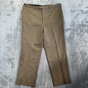 Grant‎ Thomas Men's Dress Pants Straight 38x30 Brown Wool